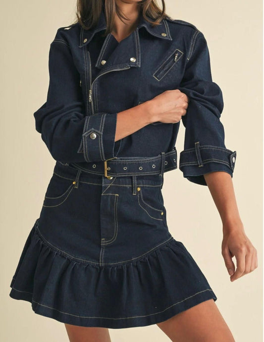 Denim Skirt Set