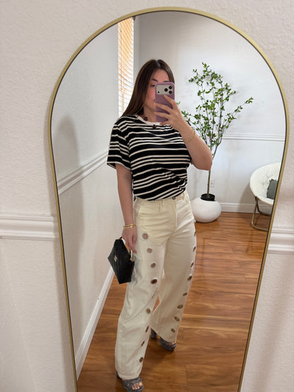 Ring white pant
