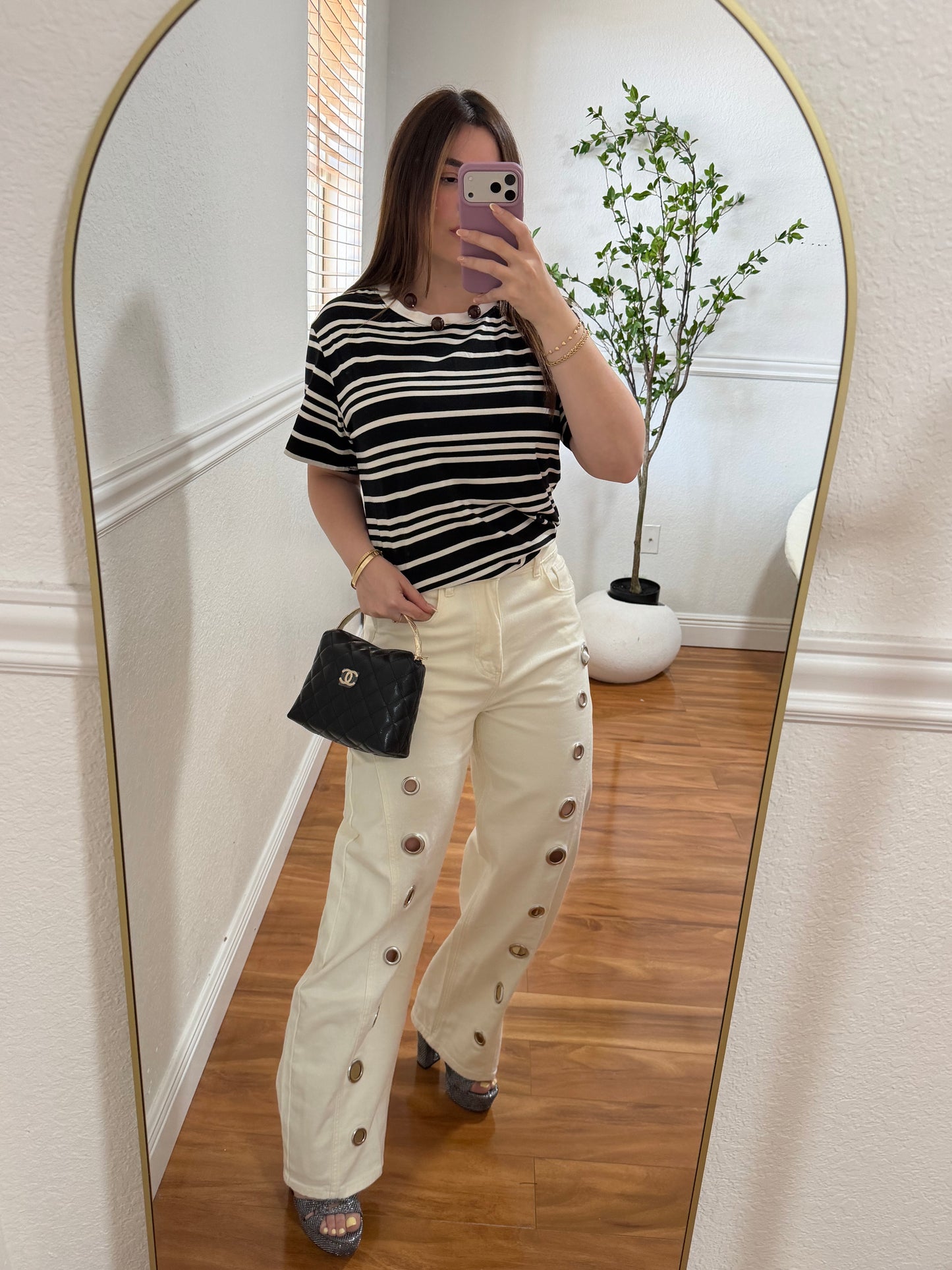 Ring white pant