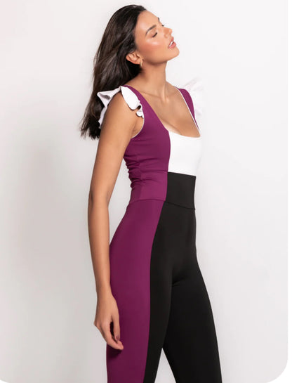 Amber Jumpsuit Magenta & Black