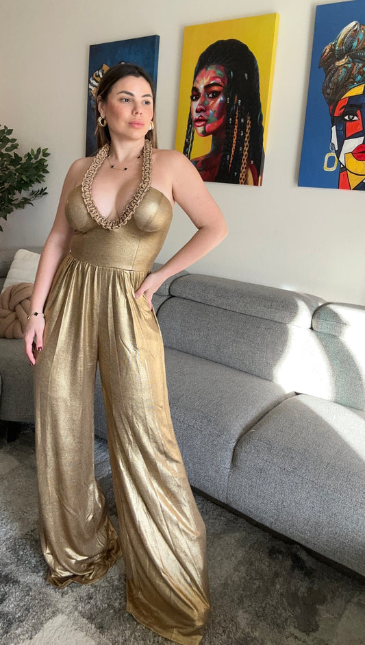 Gold Jumpsuit