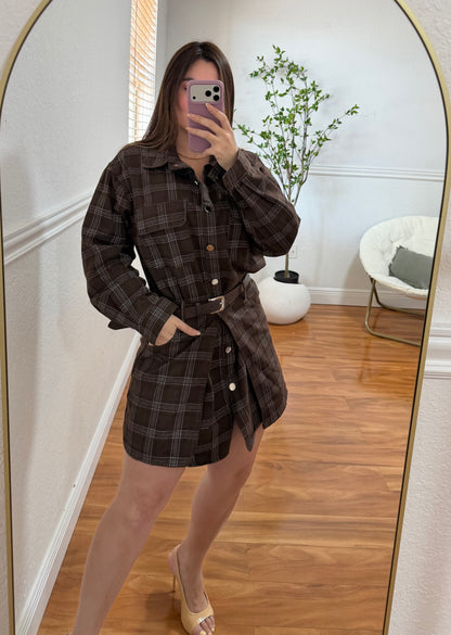 Chocolate Plaid set