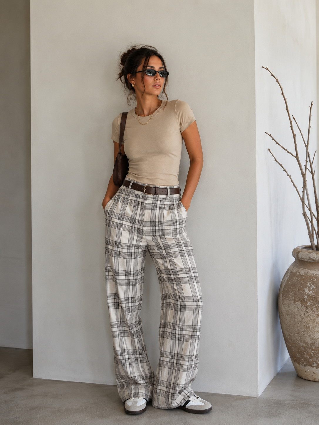 Plaid pant