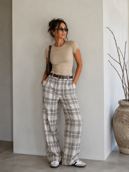 Plaid pant