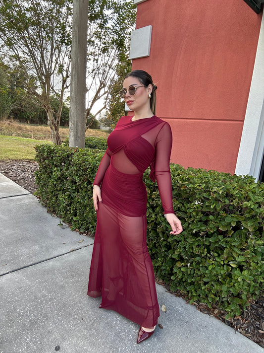 Maxi Dress Burgundy