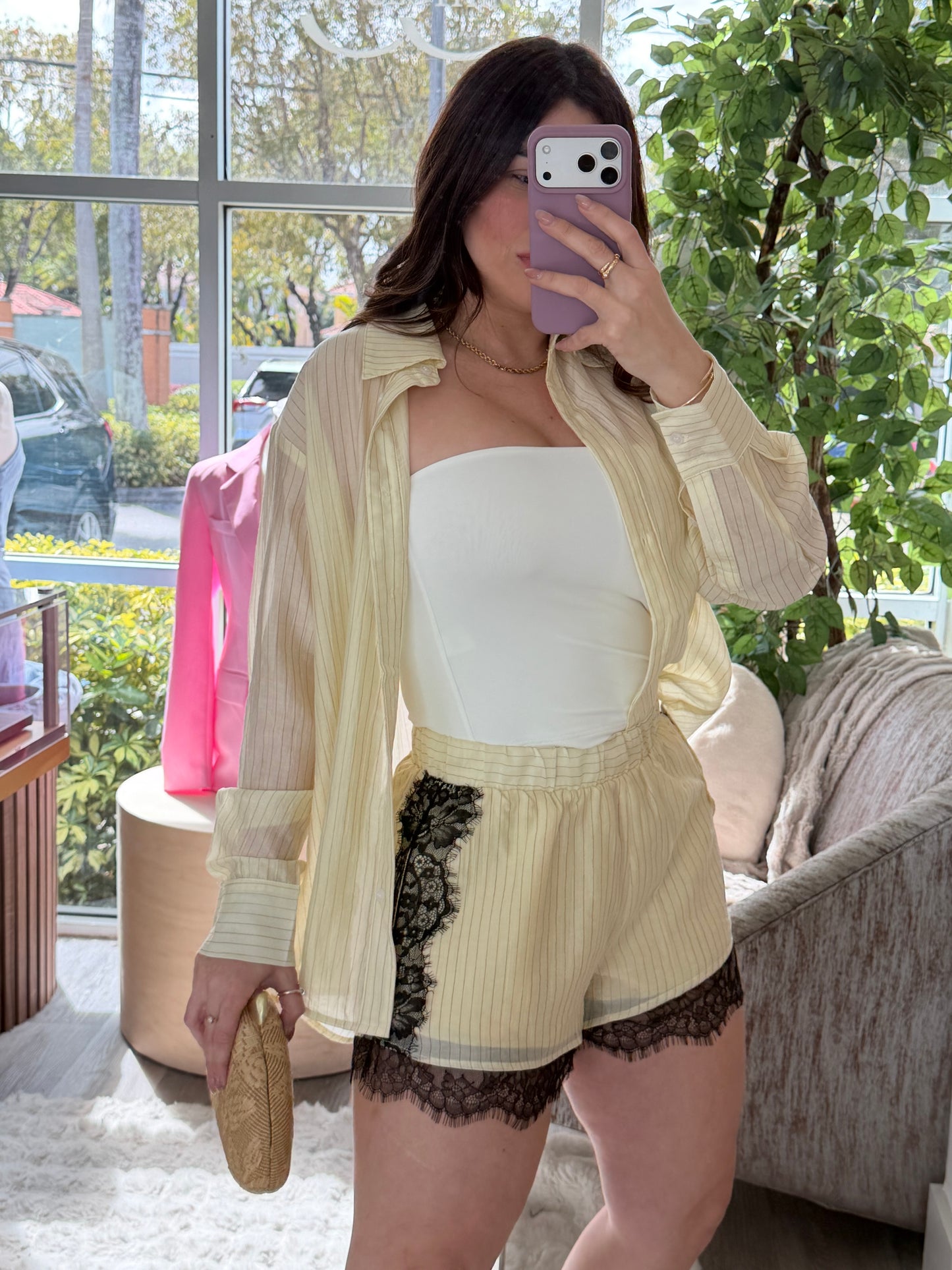 Short lace set