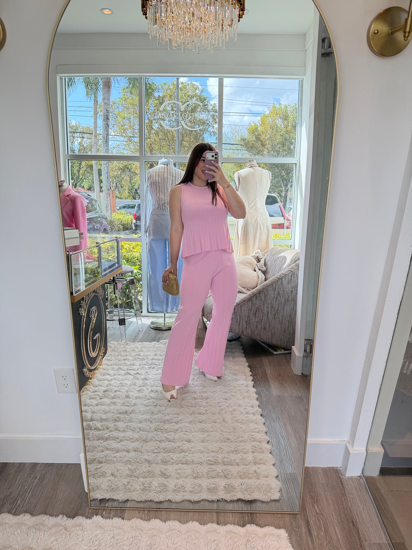 Strech pink set