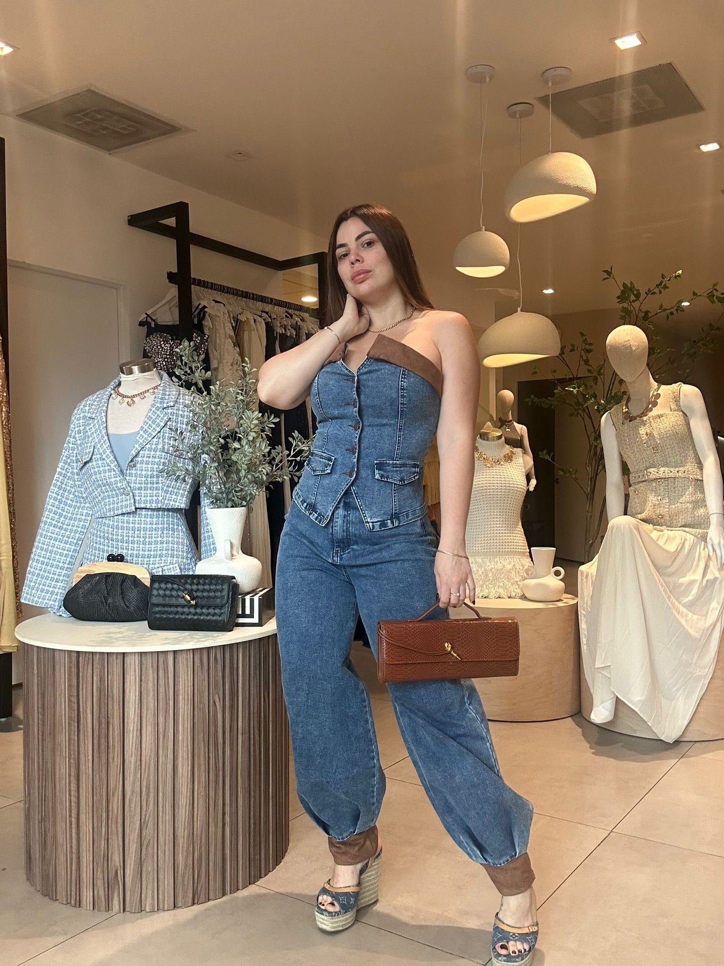 Suha Denim Set