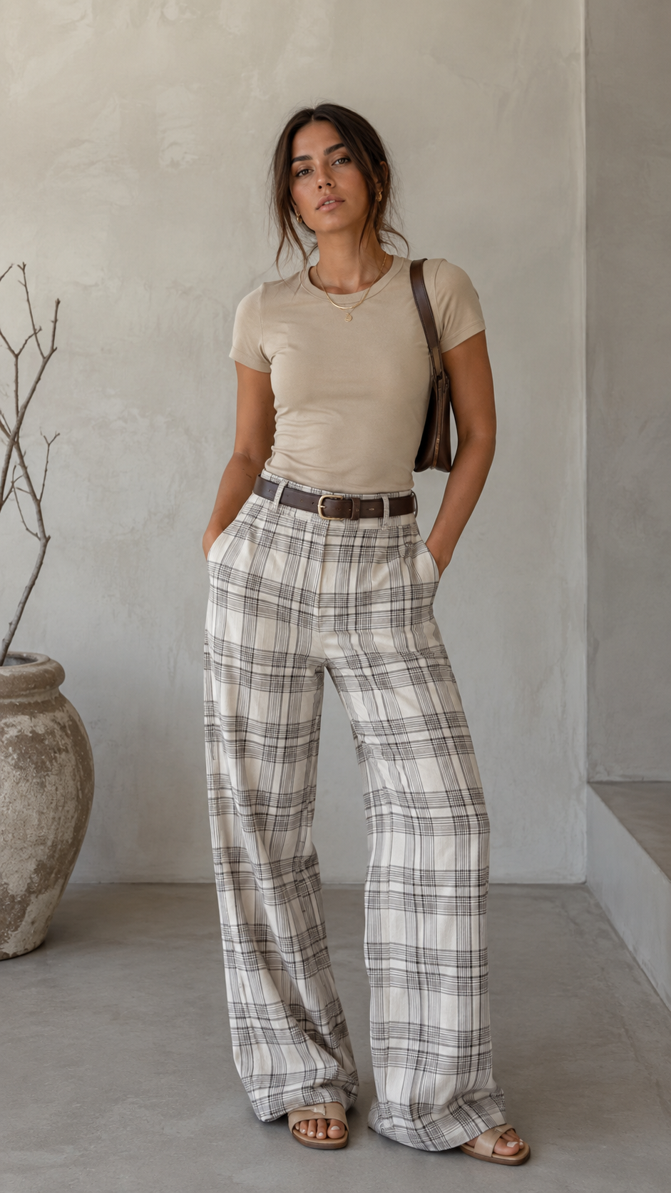 Plaid pant