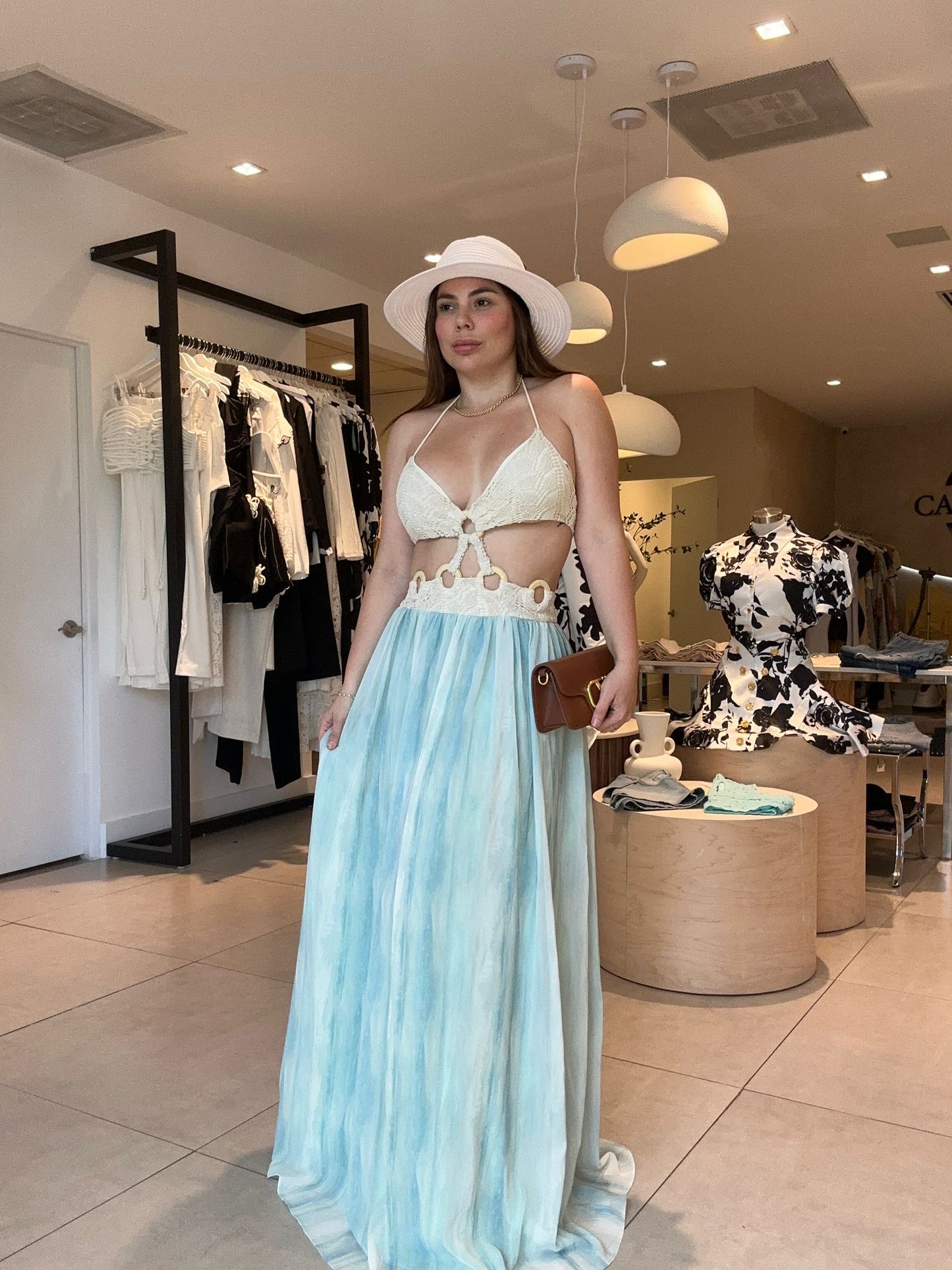 Luz celeste dress