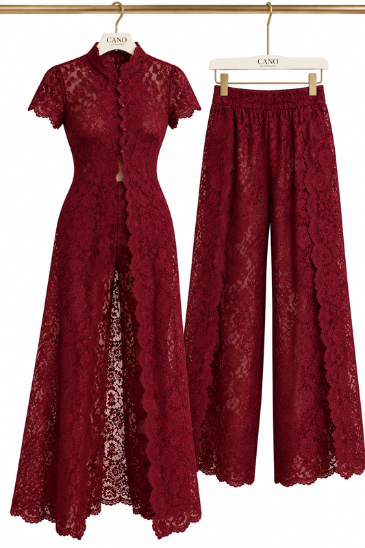 Borgoña lace set