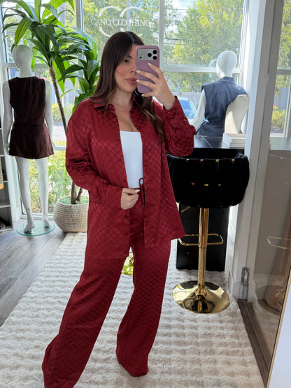 GG Burgundy set