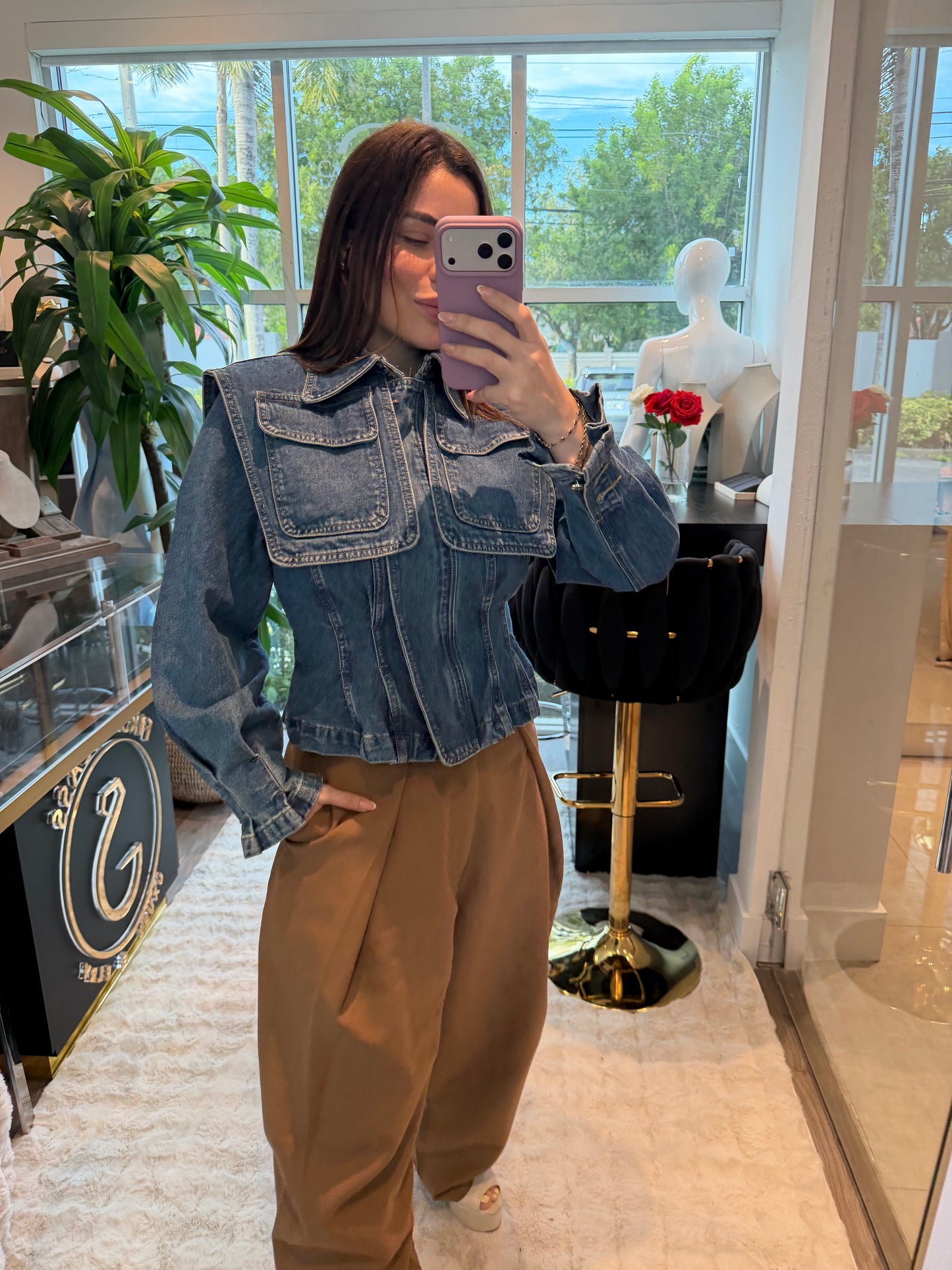 Denim Alaia jacket