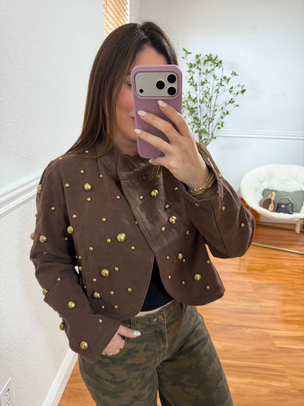Studded Cocoa Jacket