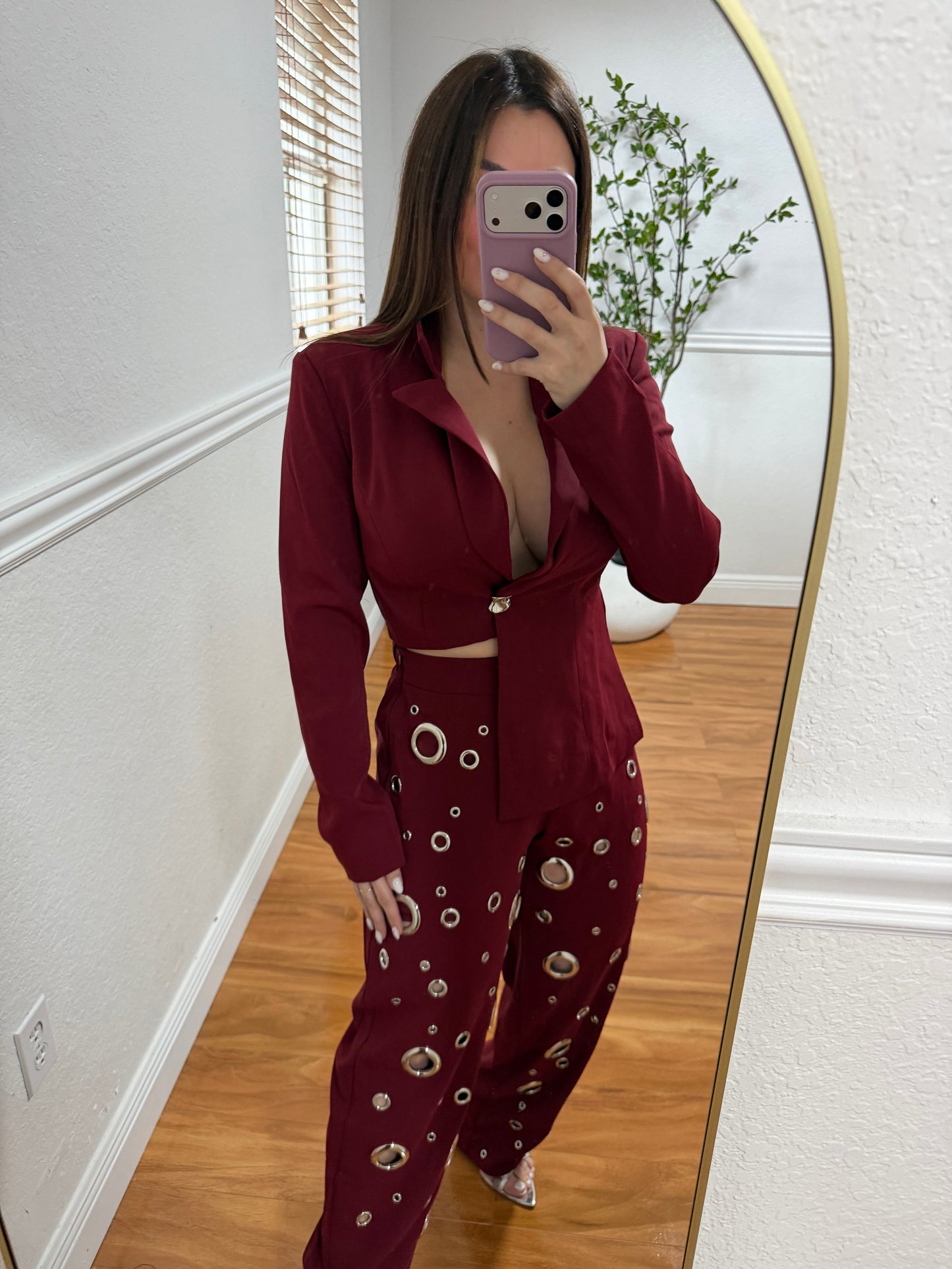 Ring Burgundy set