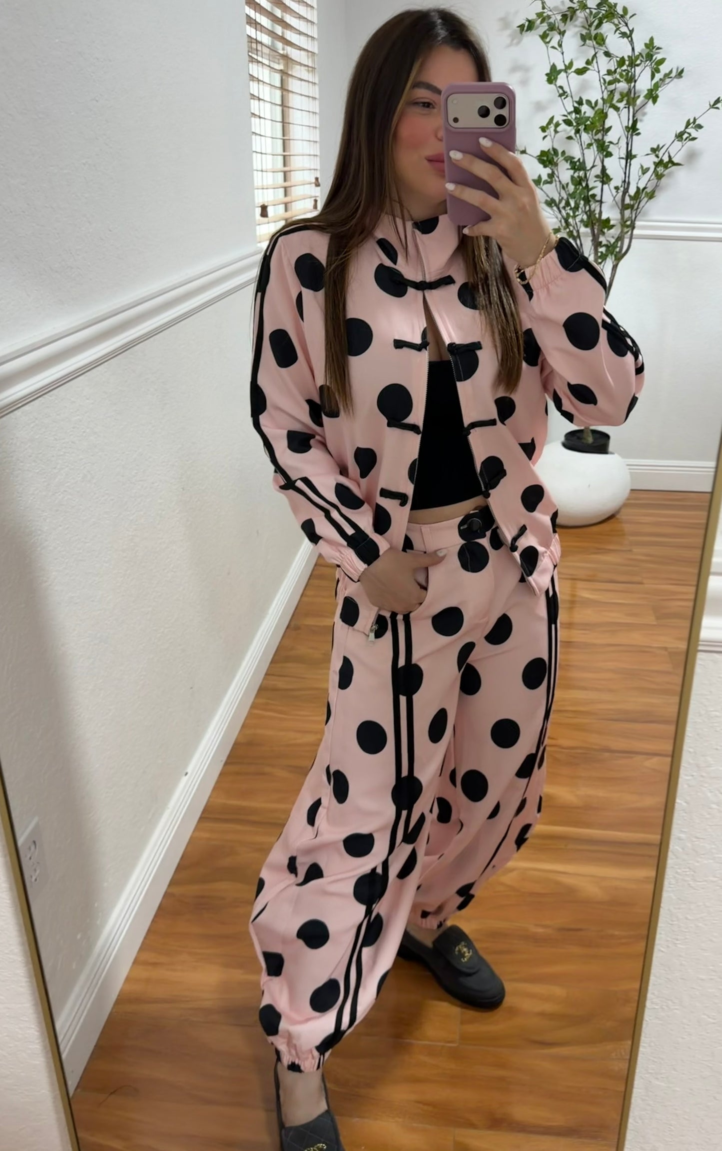 Polka pink set
