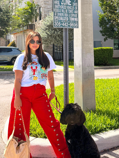 Jeans Napoleon rojo