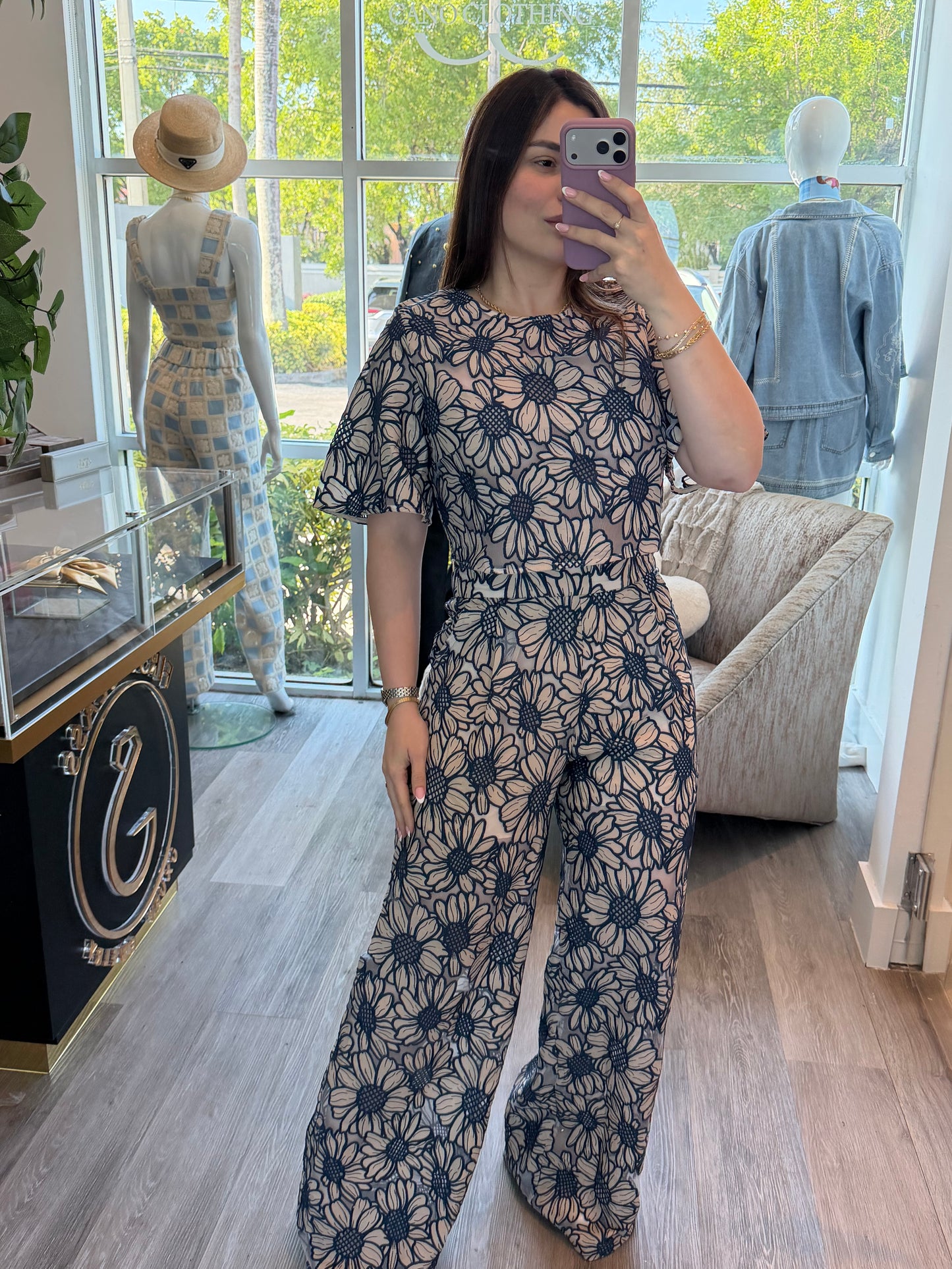 Embroidery navy set