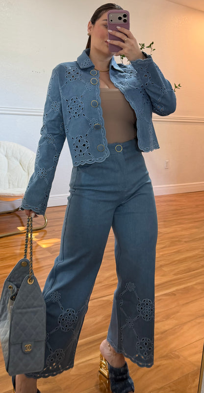 Embroidery Denim set