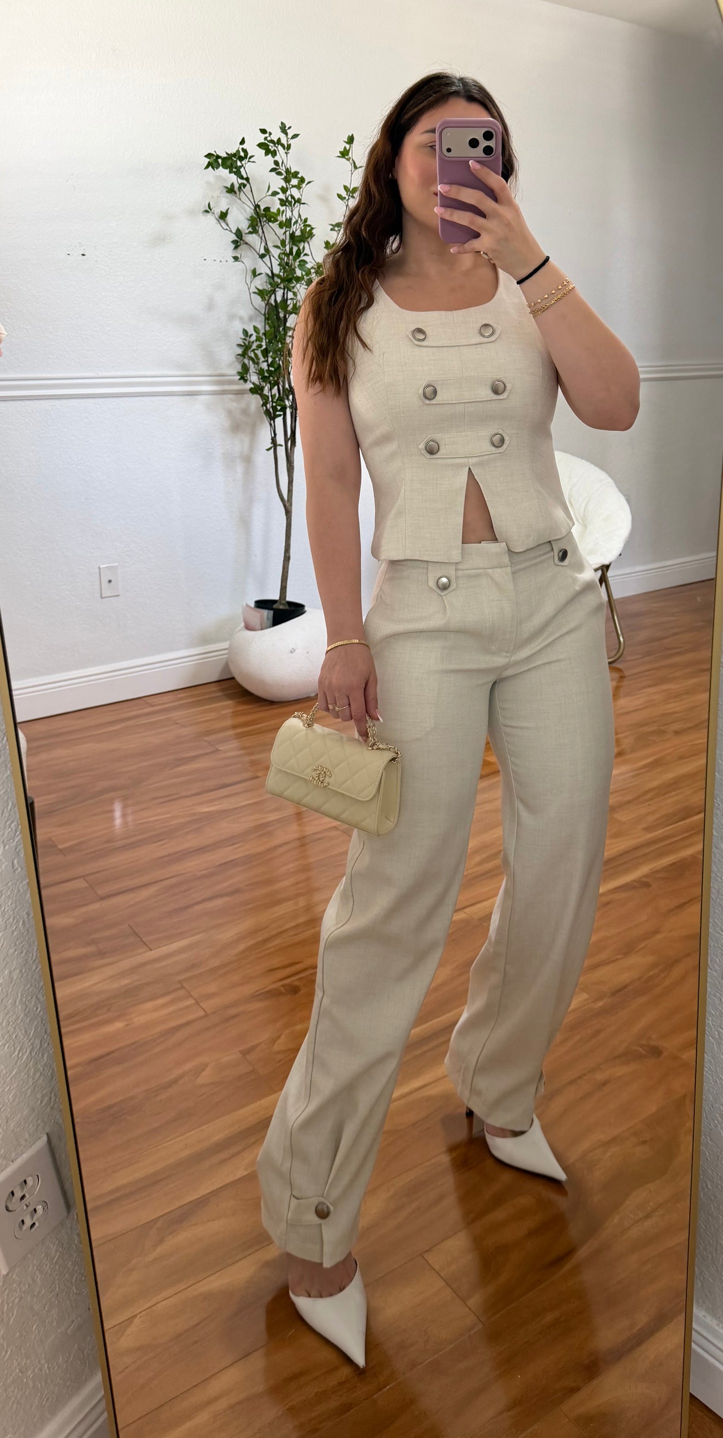 Napoleón beige line set