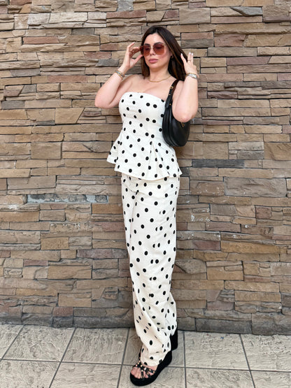 Polka dots strechy set