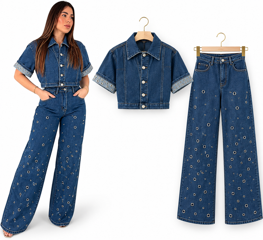 Ring Denim strech set