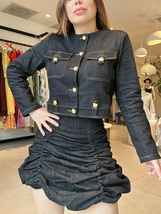 Jacket denim set