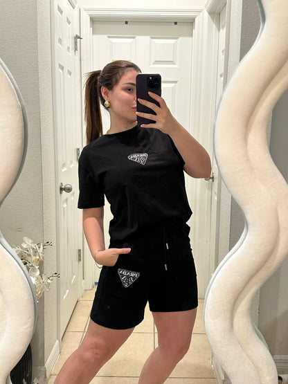 Prada short black set