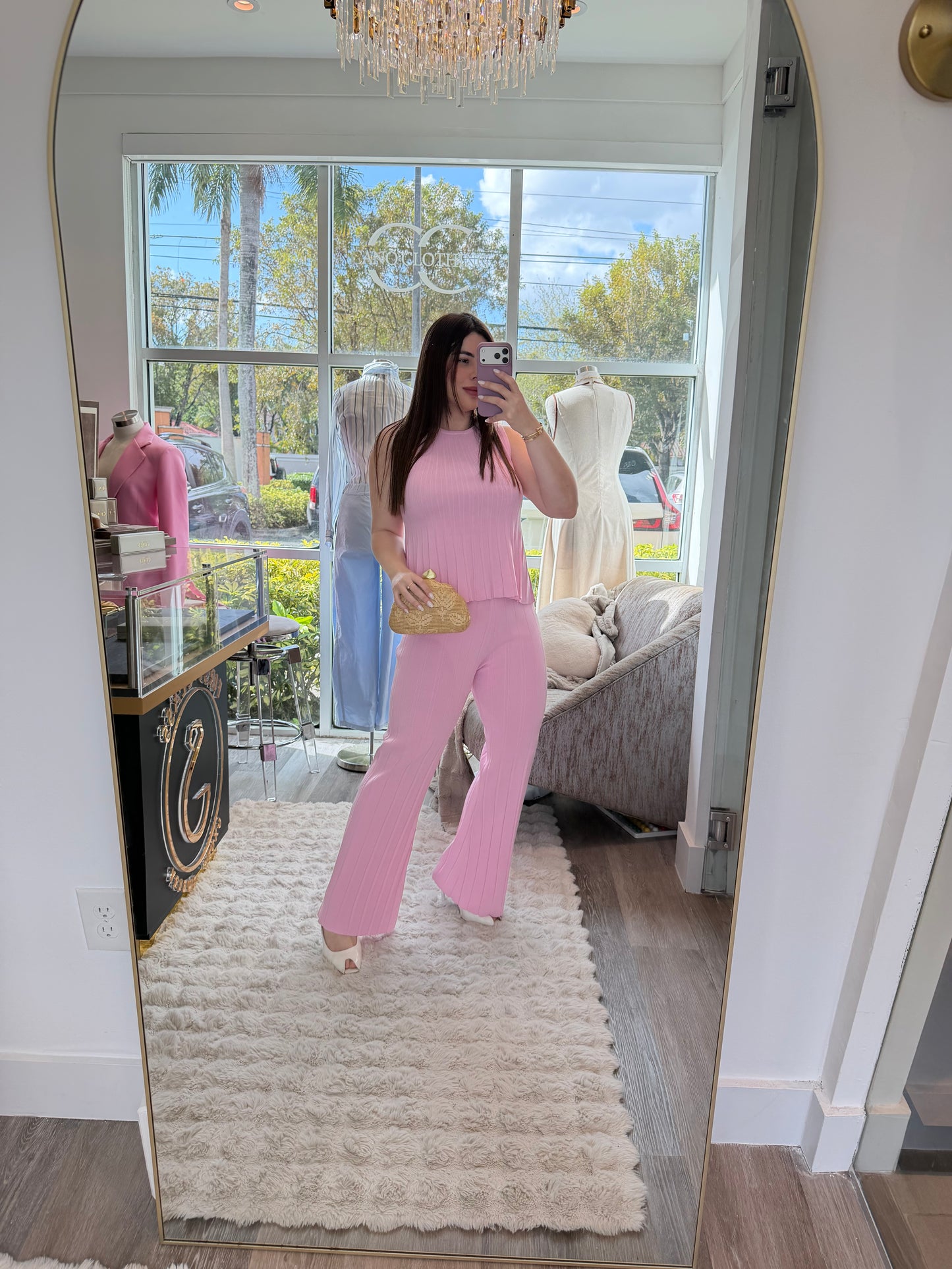 Strech pink set