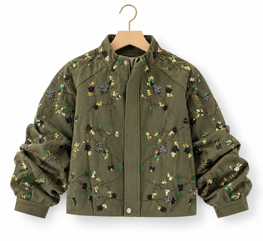 Olive Bloom Jacket