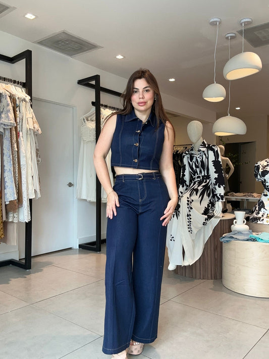 Aura denim set