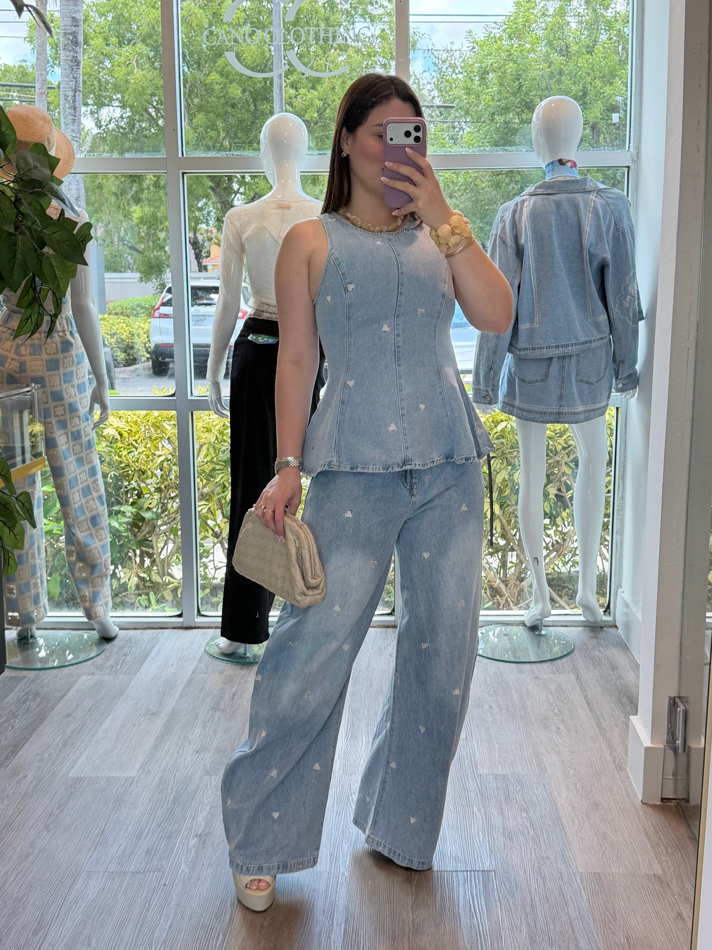 Heart Denim set