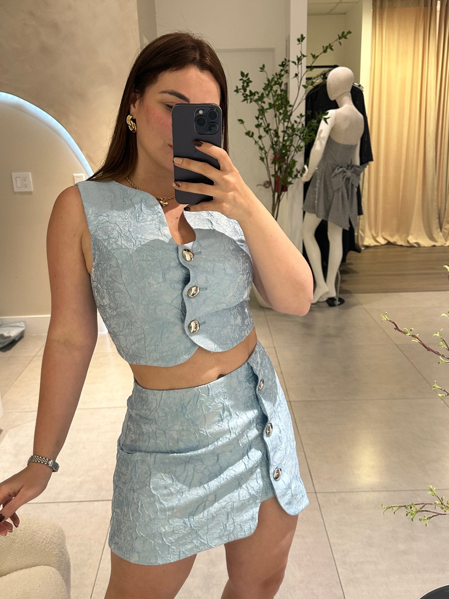 Aria skirt-short Set