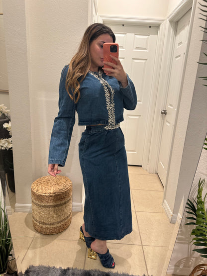Mela Denim Set