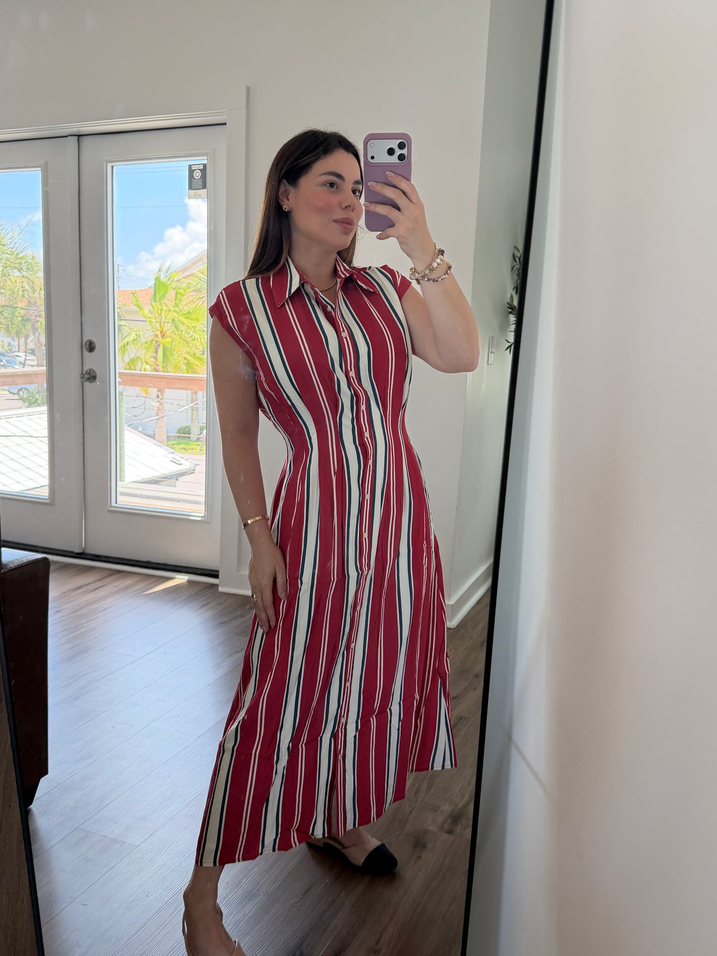 Red line dress