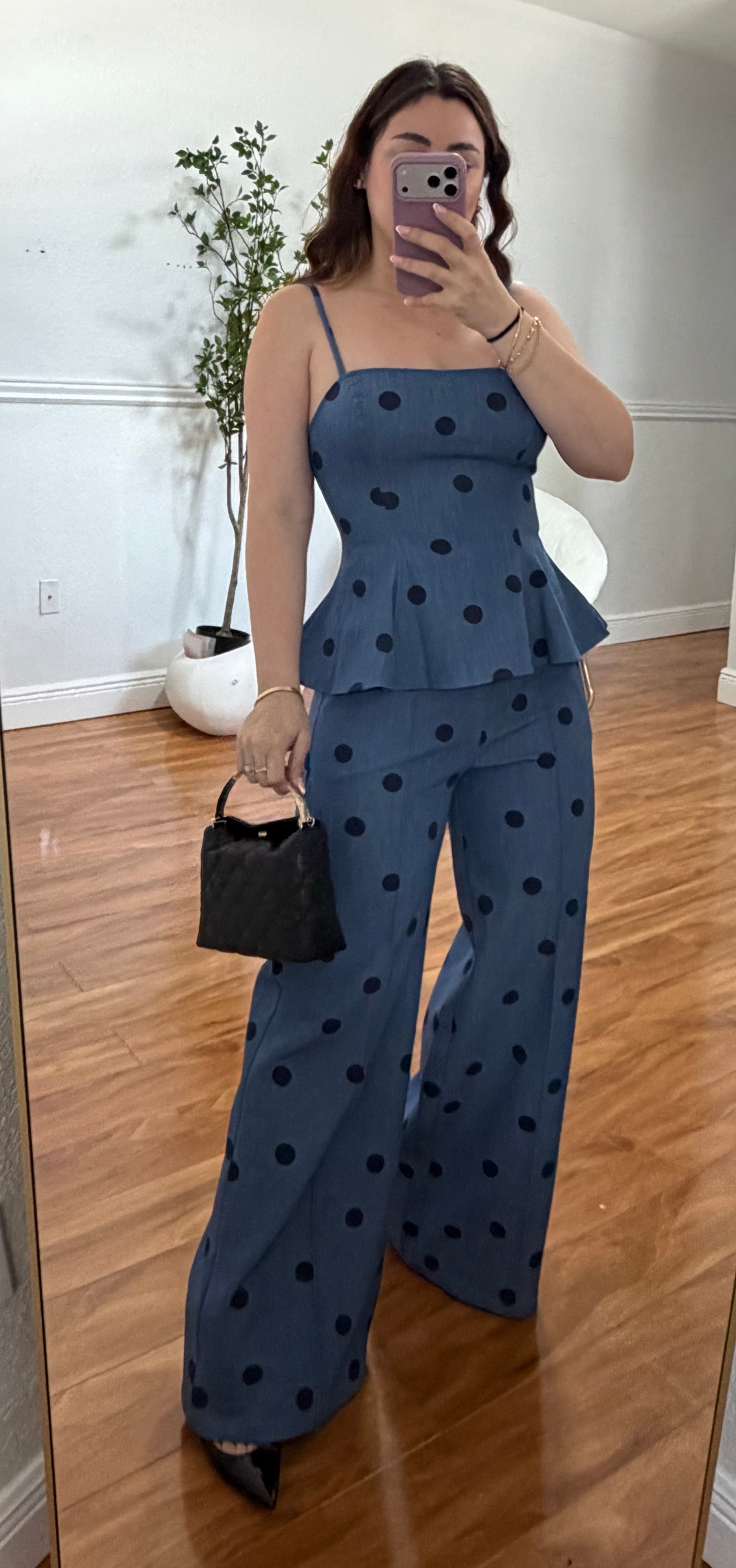 Polka blue set
