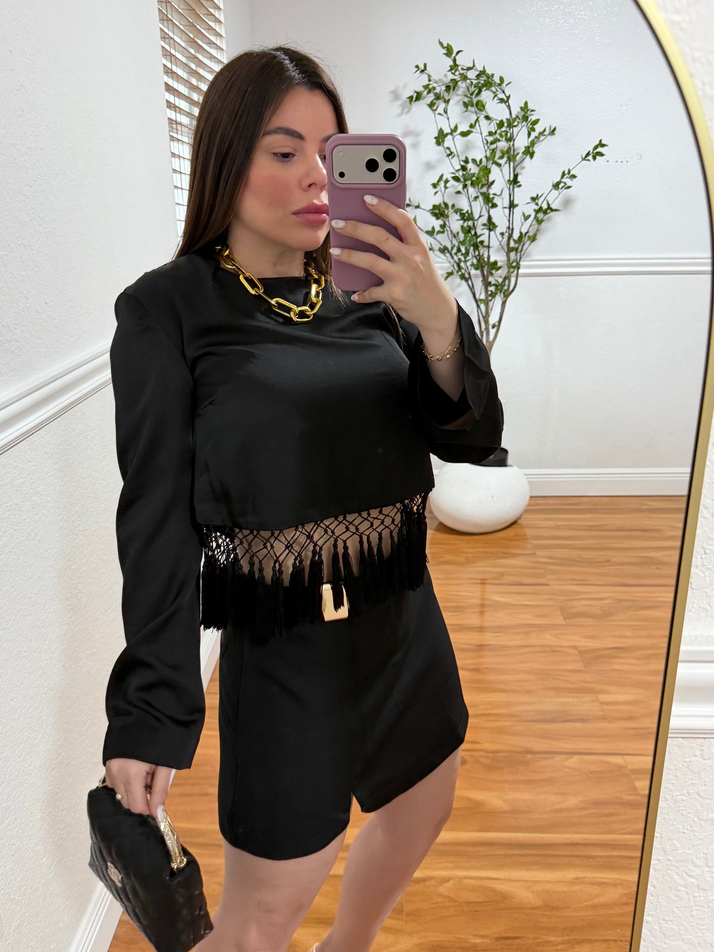 Fringe Black top