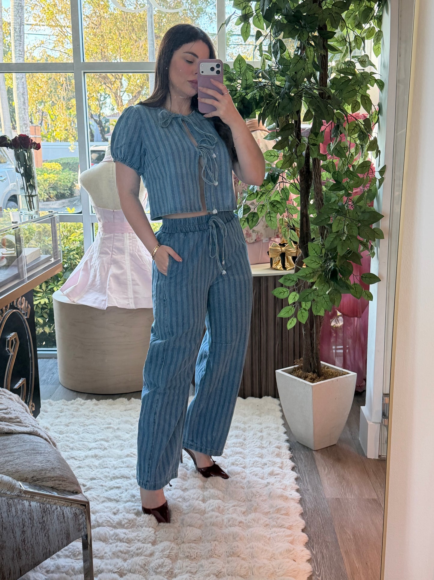 Clara denim set