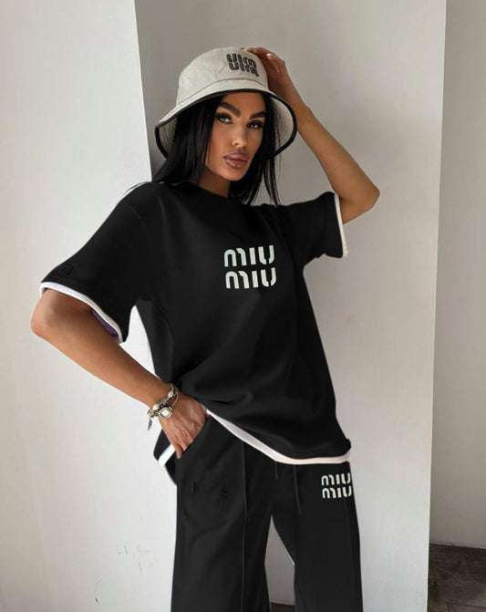 Miu miu black comfy set