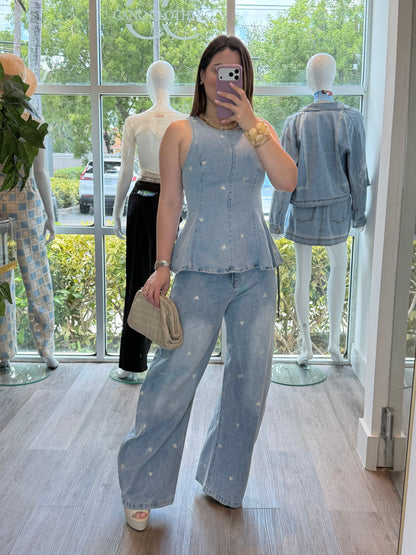 Heart Denim set