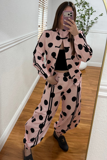 Polka pink set