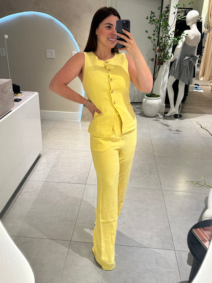 Linen Set yellow