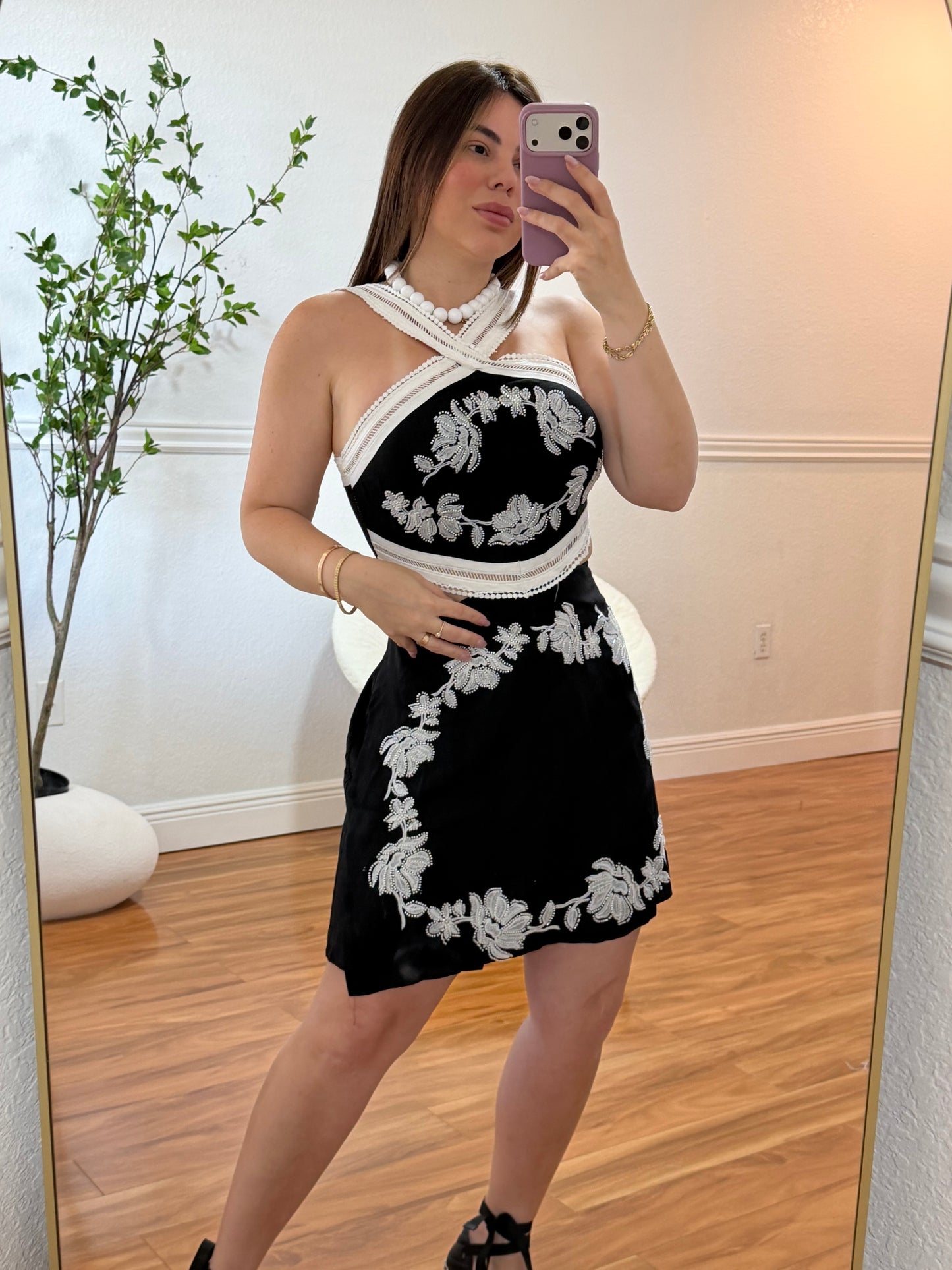 Midnight Bloom Romper