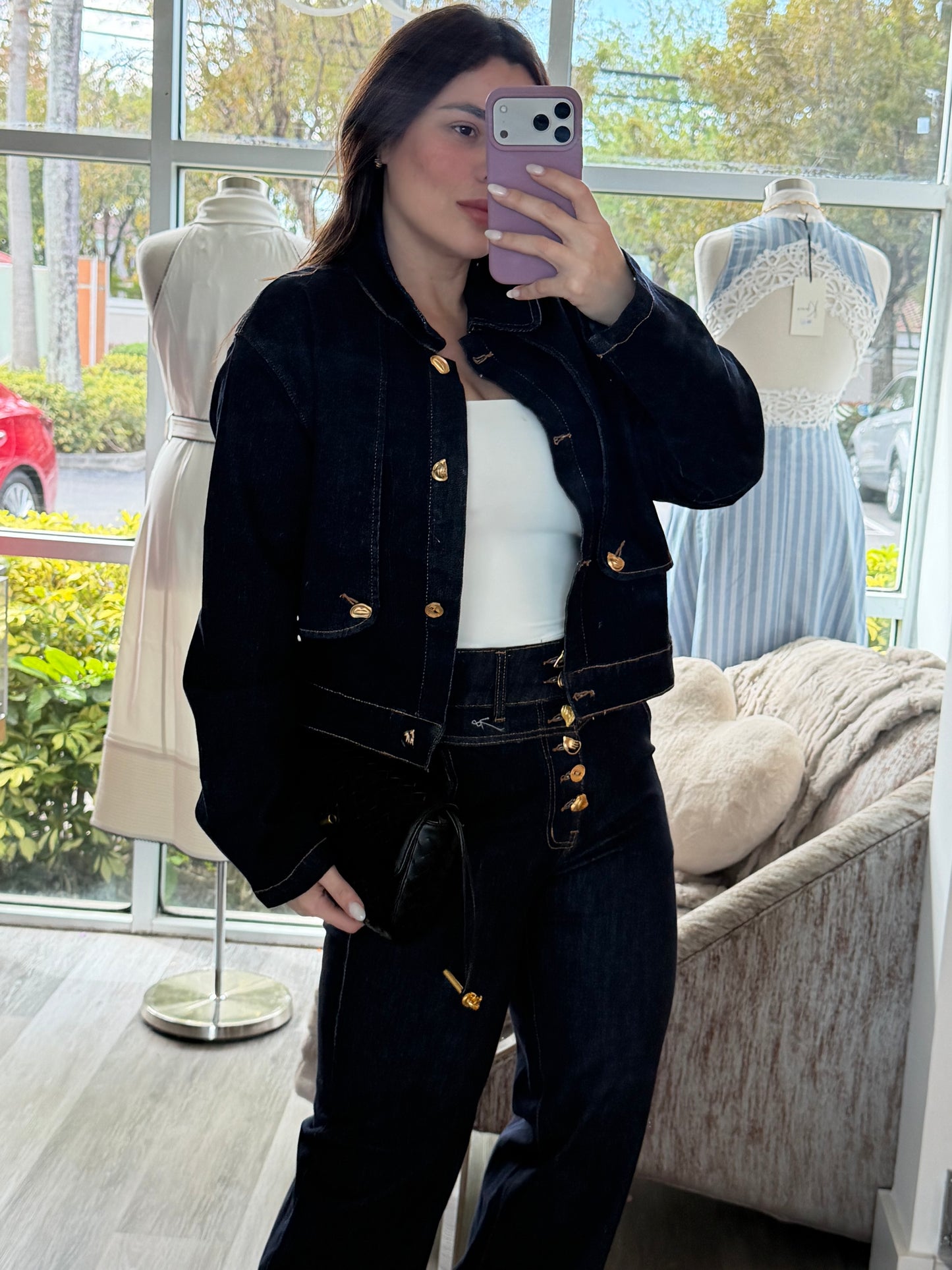Denim strech set