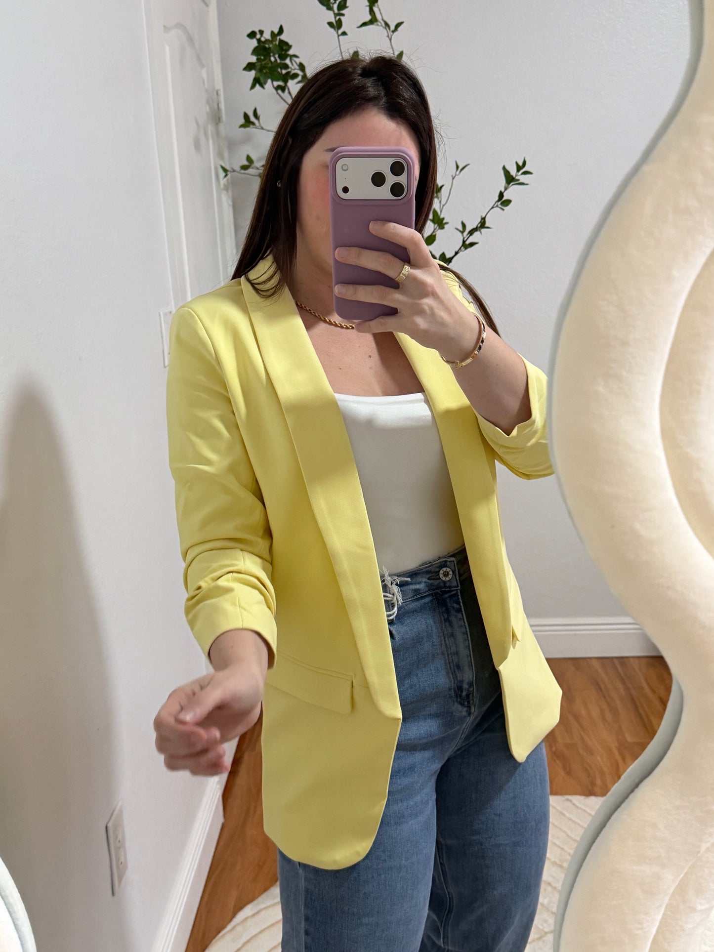 Baby yellow blazer