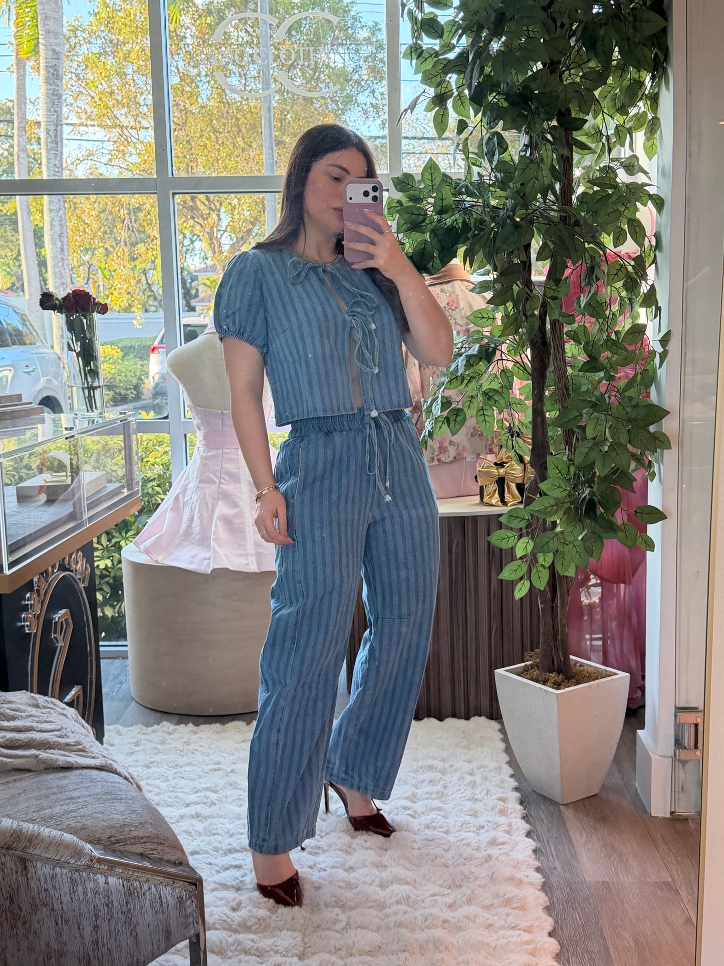 Clara denim set
