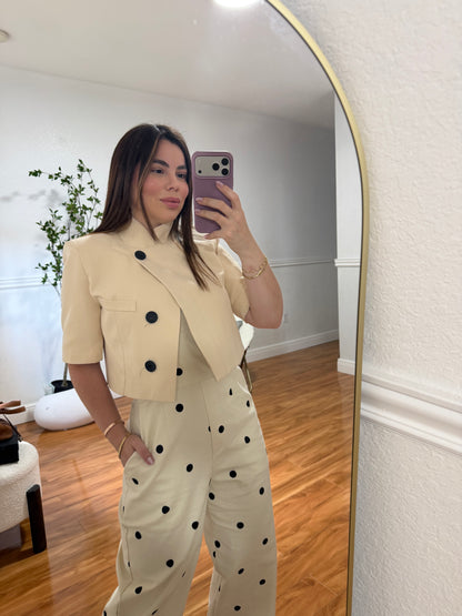 Crop blazer