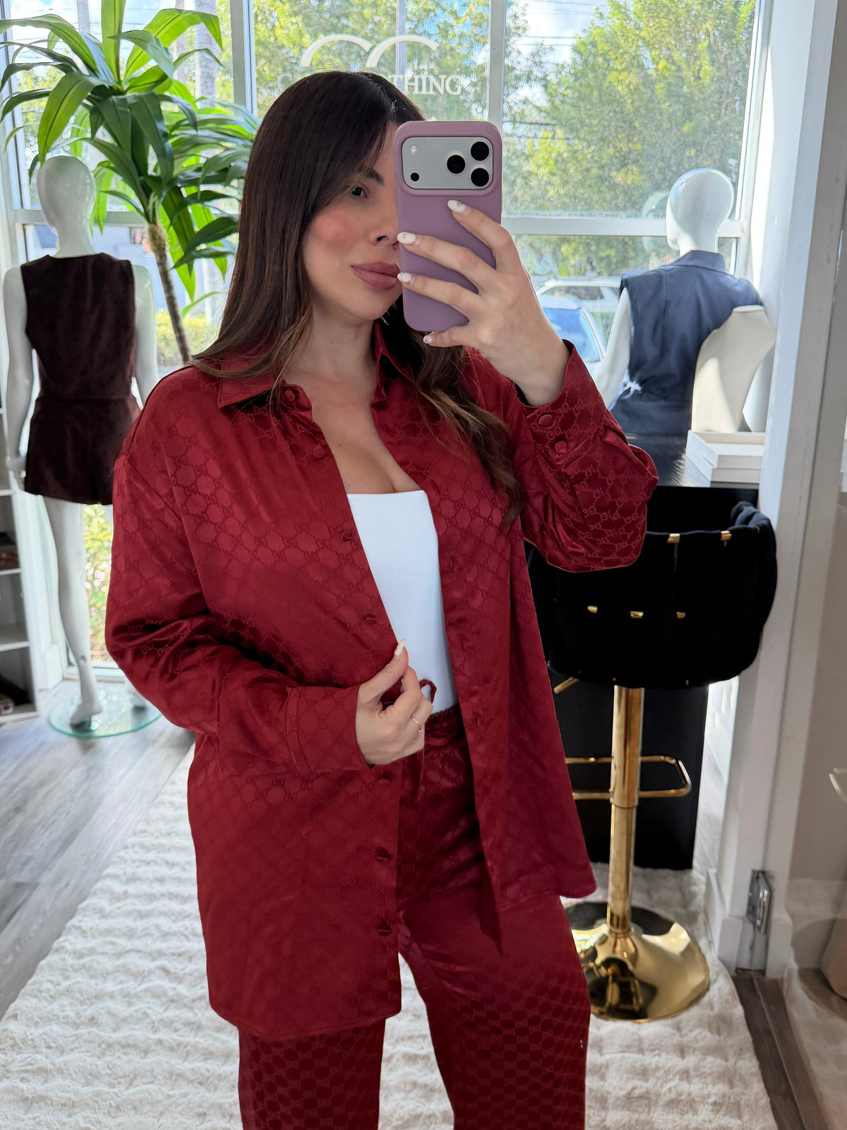 GG Burgundy set