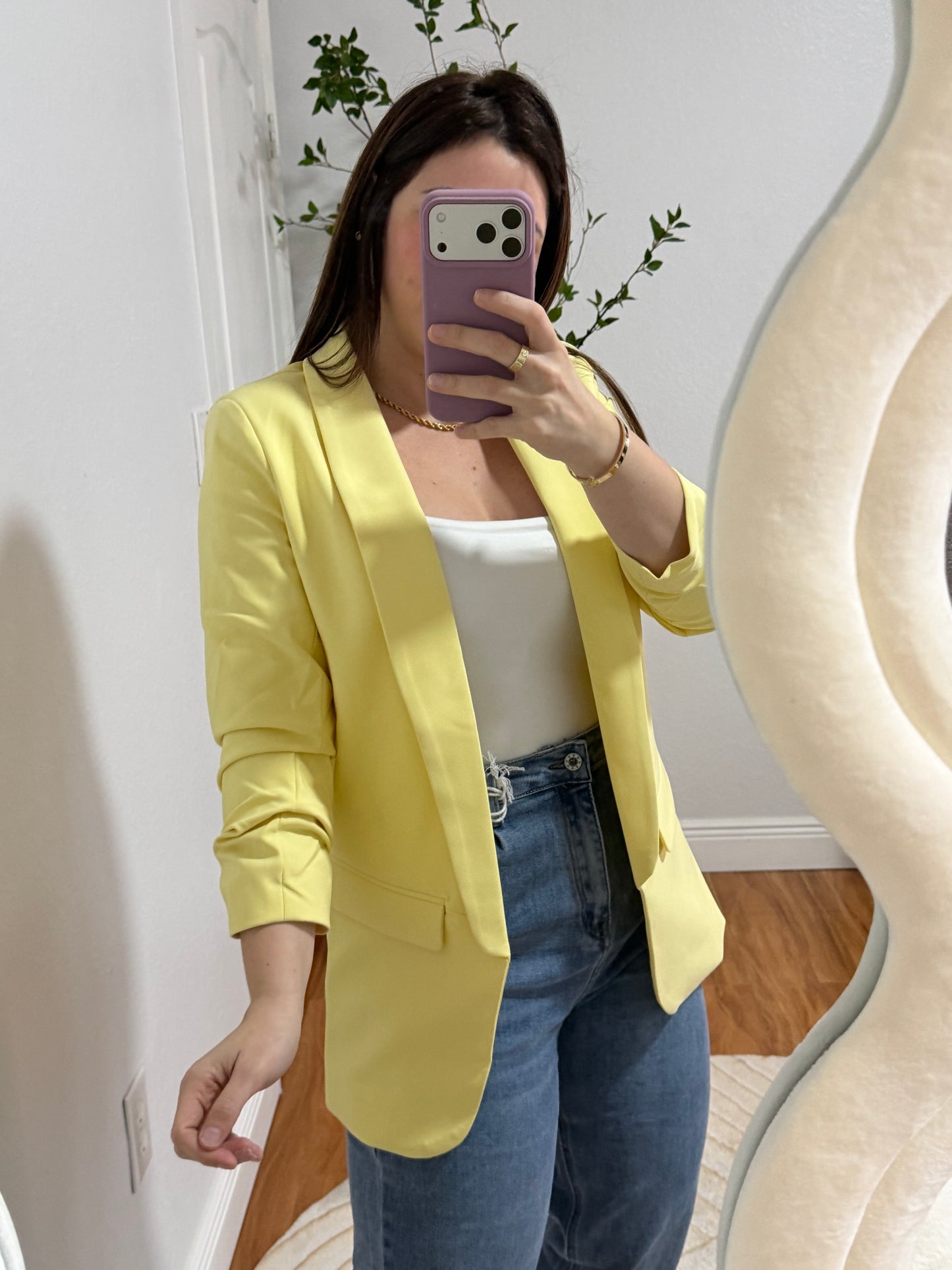 Baby yellow blazer