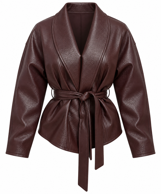 Burgundy Lather jacket